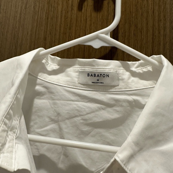 BRAND NEW WITH TAG Aritzia Babaton Essential Oversized White Shirt - Picture 5 of 8